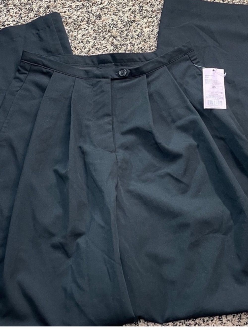 Wild Fable Pleated Tailored Wide Leg Black Trousers Various Sizes | NWT - Picture 2 of 7